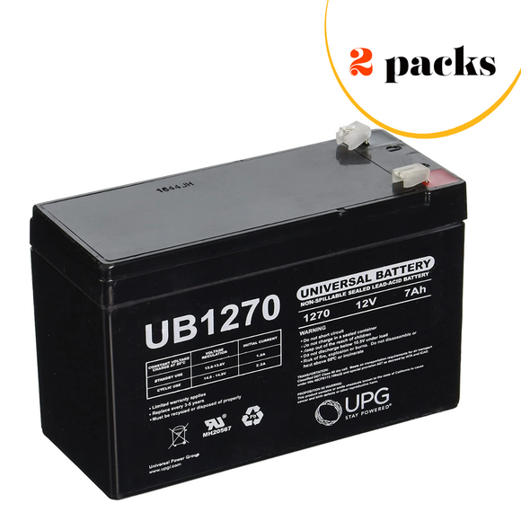 2 packs x Ademco 6V45AH Battery Compatible Replacement