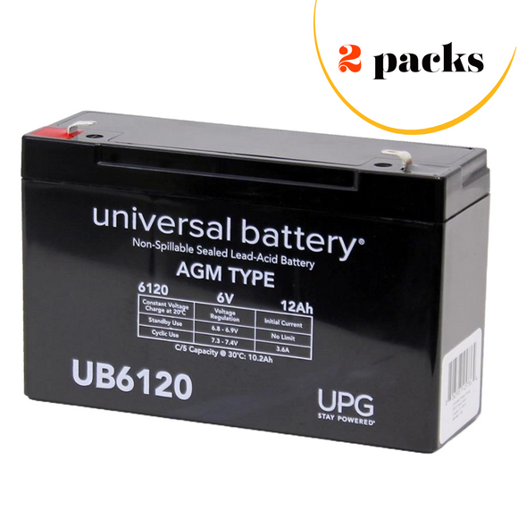2 packs x american-hospital-supply-808-defib-battery-compatible-replacement