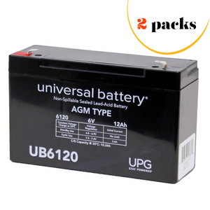 2 packs x part-number-ub6120-battery-compatible-replacement