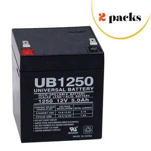 2 packs x Part Number UB1250 Battery Compatible Replacement