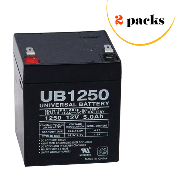 2 packs x Alarm Lock RBAT4 Battery Compatible Replacement