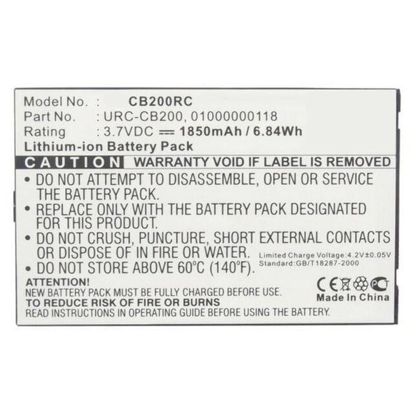 Part Number 01000000118 Remote Control Battery Compatible Replacement