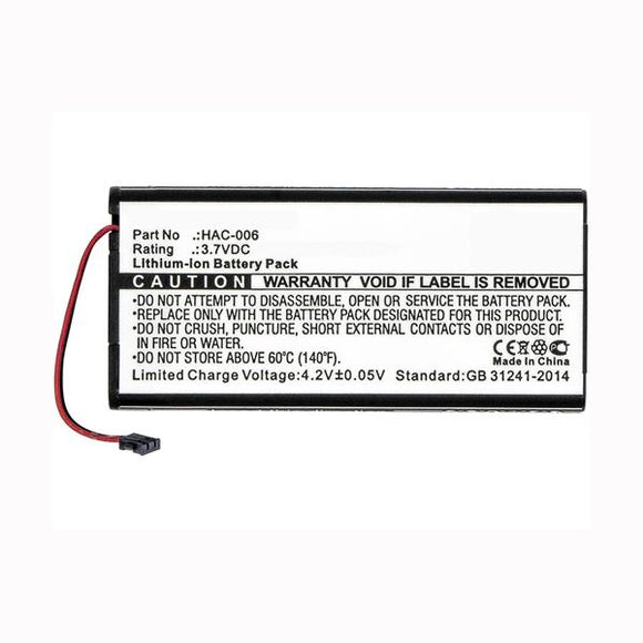 Part Number HAC-BPJPA-C0 Playstation battery Compatible Replacement